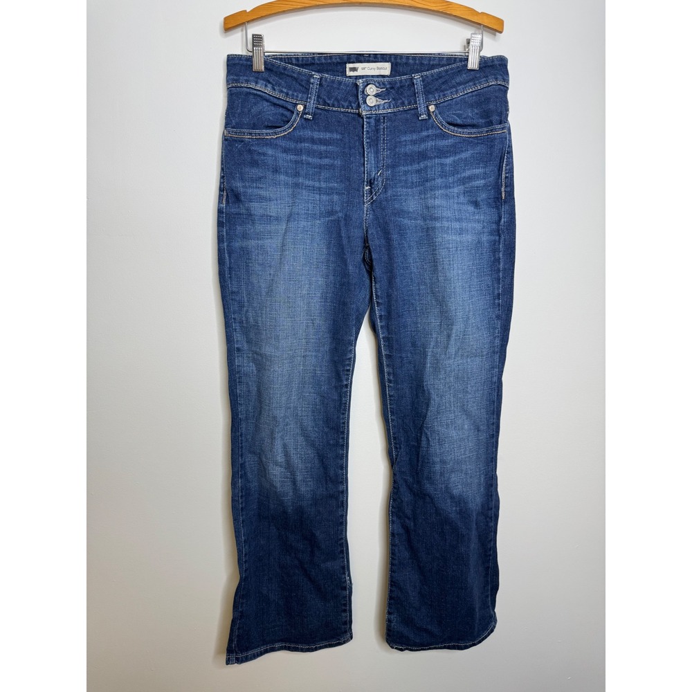 Levi's 529 Curvy Bootcut Jeans Women Size 10 Medium Blue Excellent Stretch Denim